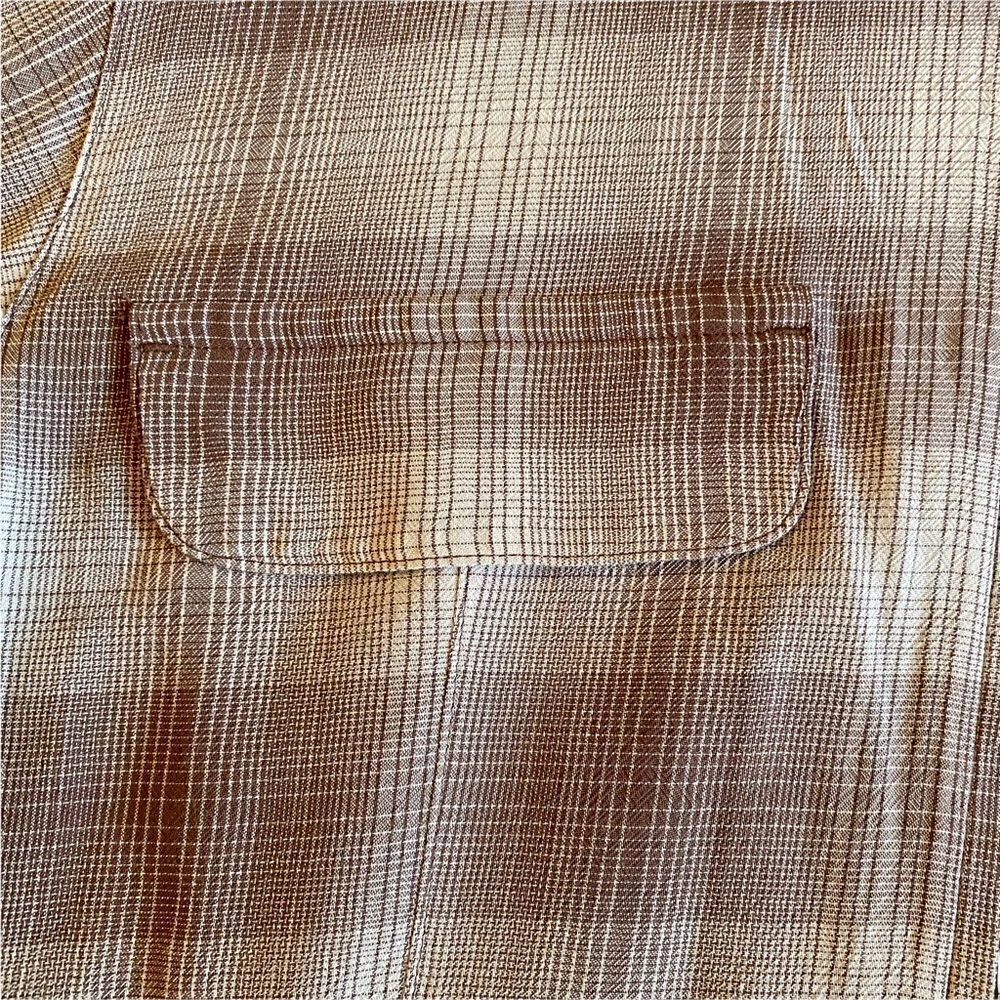 Vintage 90s InWear Brown Checked Jacket - Picture 7 of 11